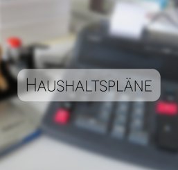 Symbolbild Haushaltspläne Symbolbild Haushaltspläne