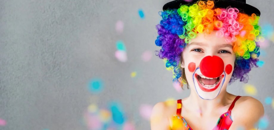 Kind als clown
