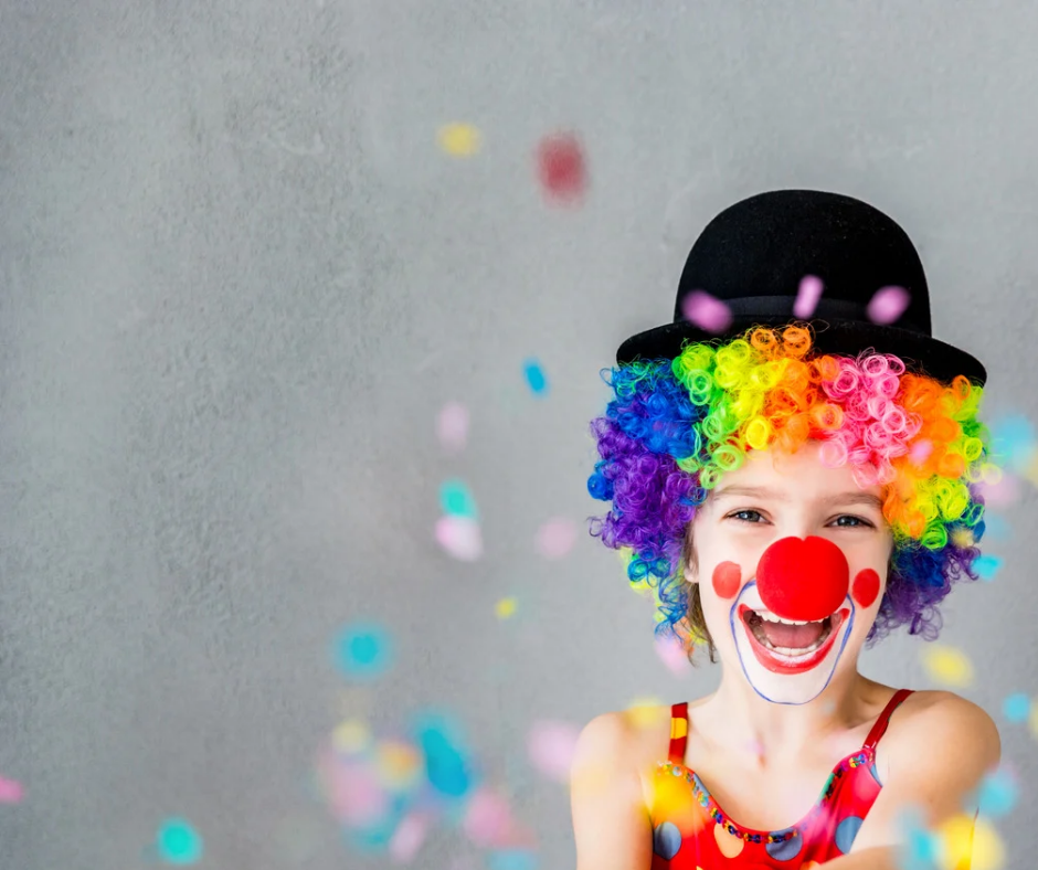 Kind als clown
