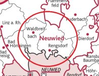 Kartenausschnitt mit Lupe VG Rengsdorf-Waldbreitbach Kartenausschnitt mit Lupe VG Rengsdorf-Waldbreitbach