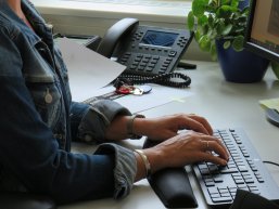 Mitarbeiter am Arbeitsplatz