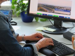 Mitarbeiter am Arbeitsplatz