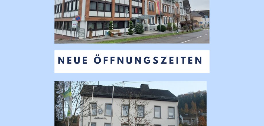 Neue Öffnungszeiten Neue Öffnungszeiten