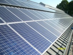 Solaranlage auf einem Dach
