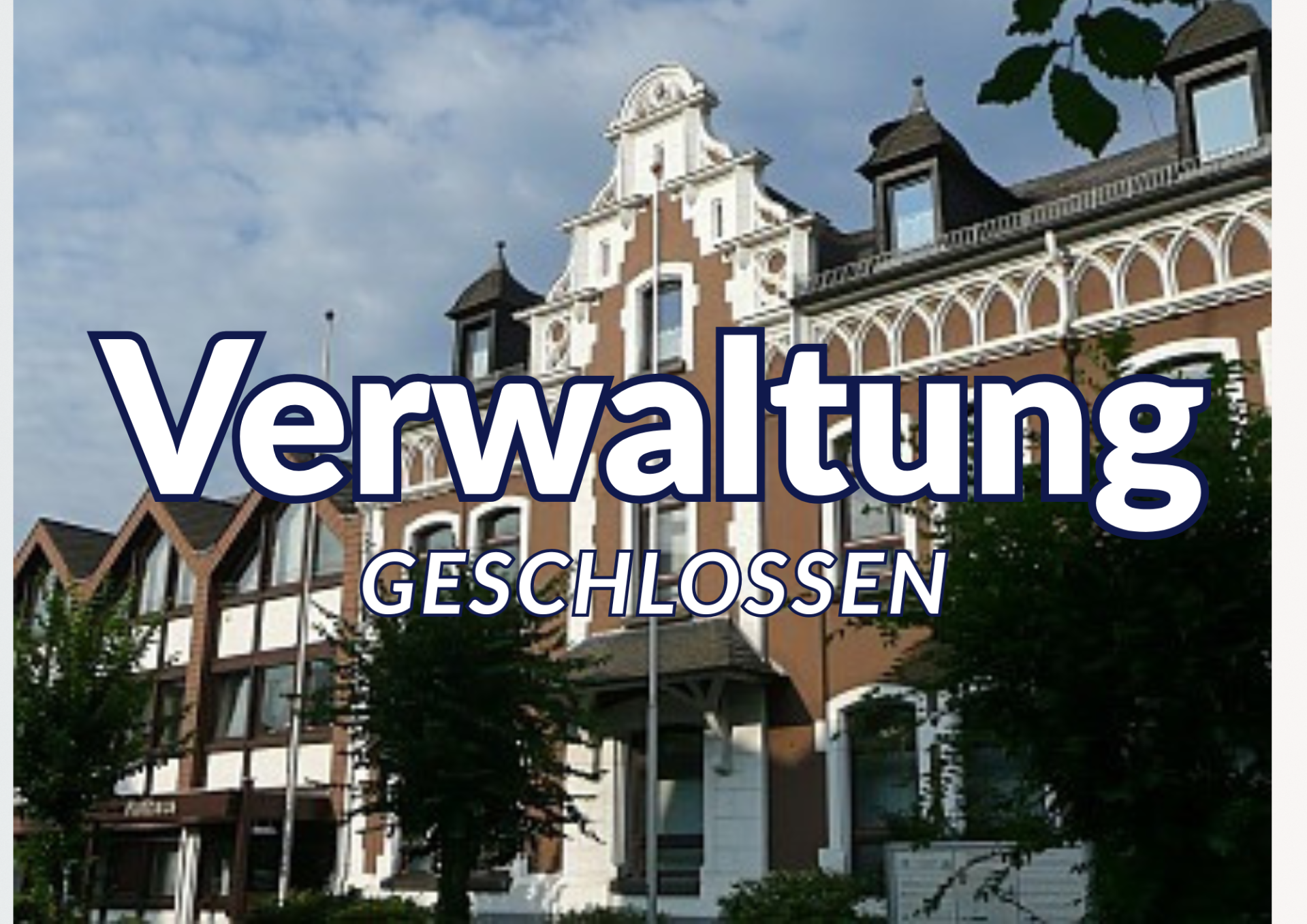 Gebäud VG Rengsdorf Verwaltung geschlossen