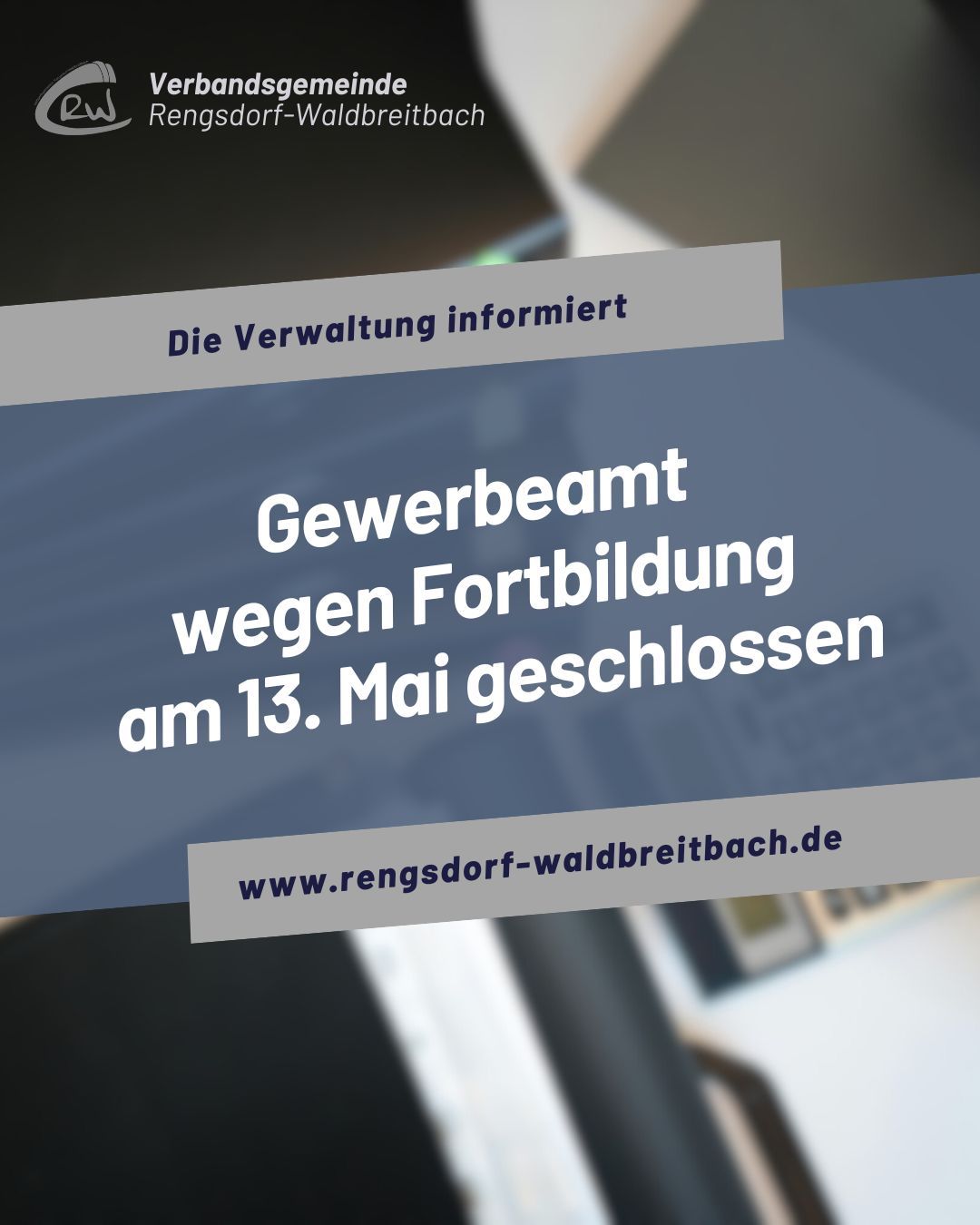 Gewerbeamt geschlossen