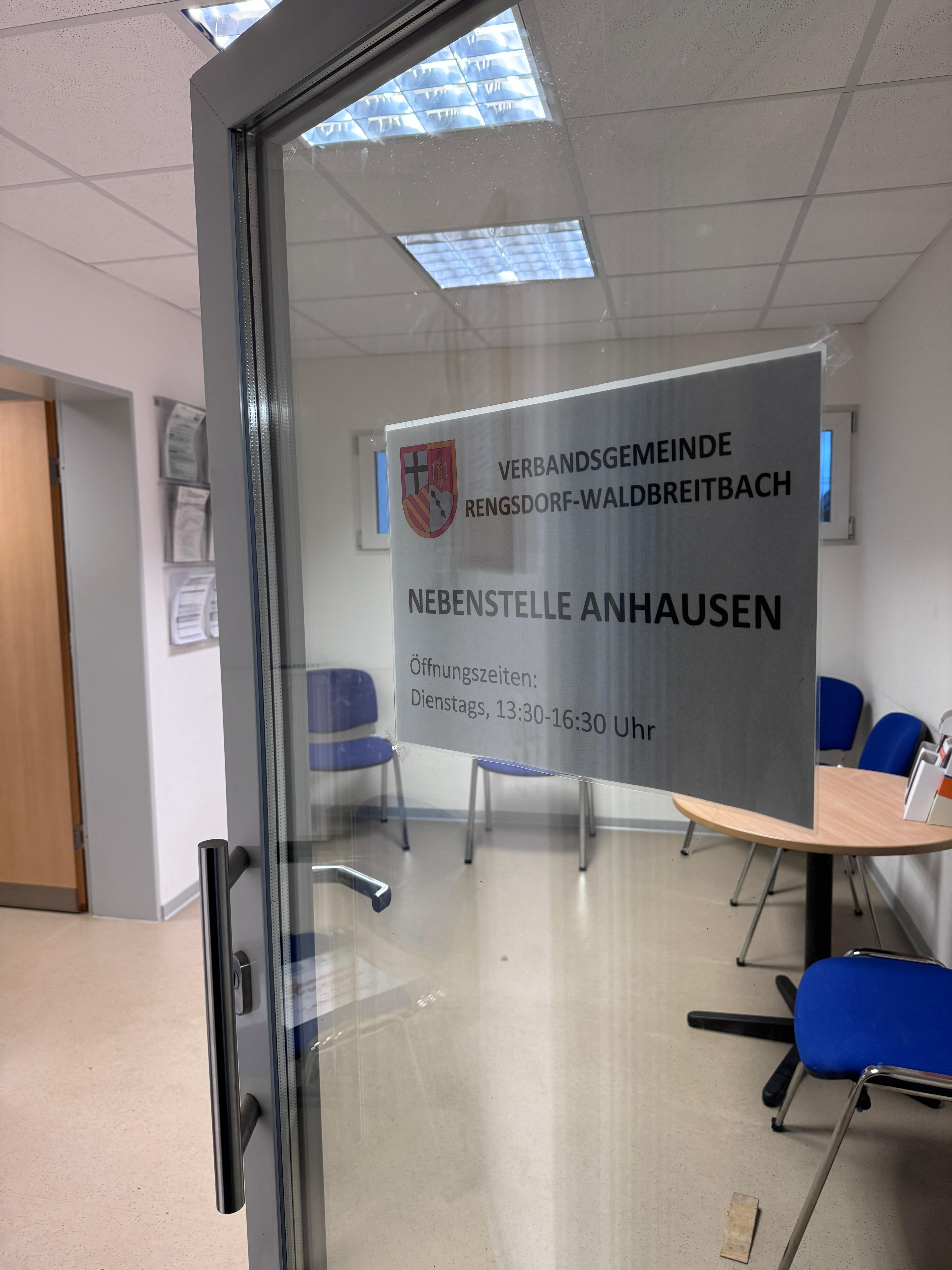 Eingang Nebenstelle Anhausen