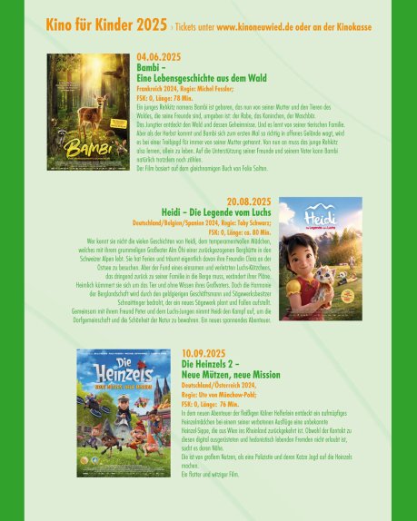KinderKino Flyer Rückseite