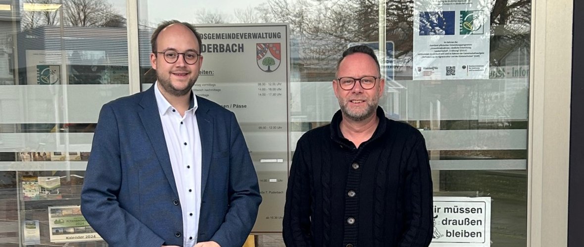 Antrittsbesuch Bürgermeister Pierre Fischer VG Rengsdorf-Waldbreitbach bei Bürgermeister Sven Schür VG Puderbach